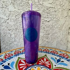 Starbucks Purple iridescent kaleidoscope dome lid tumbler
